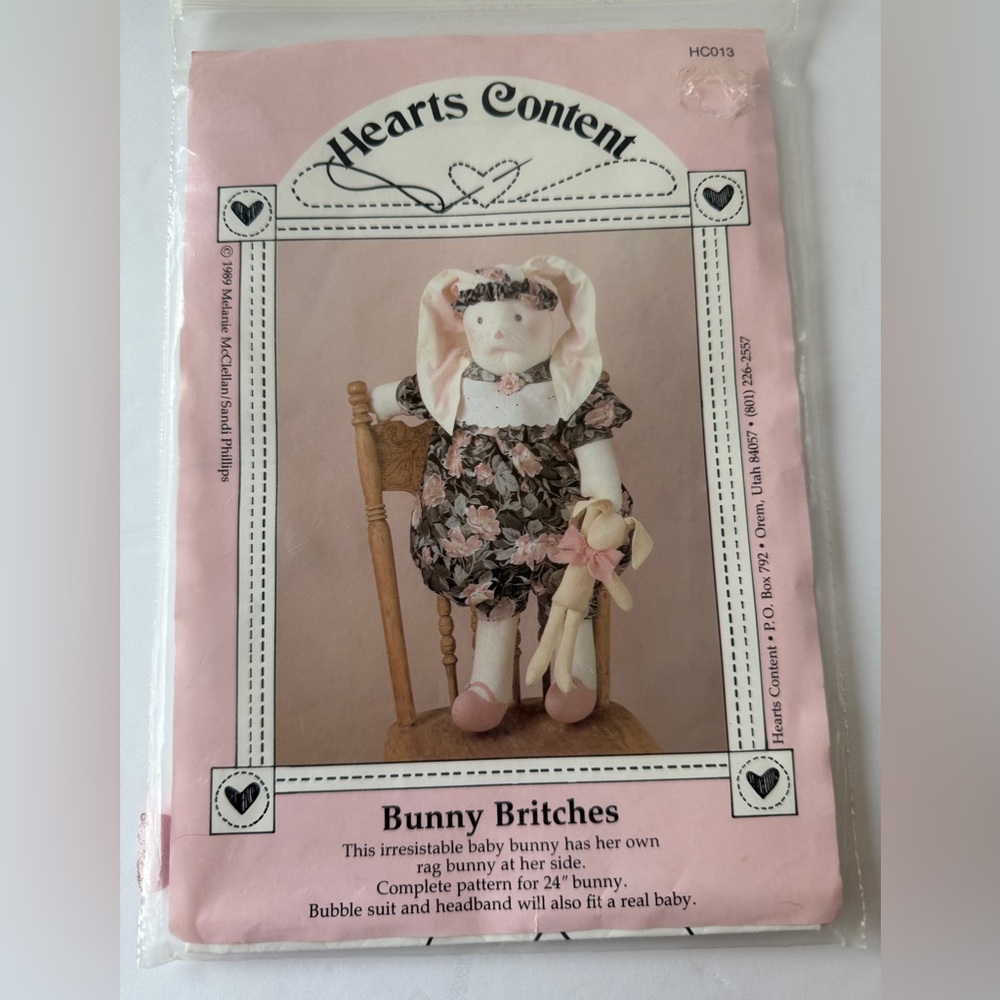 Bunny Britches Doll Pattern